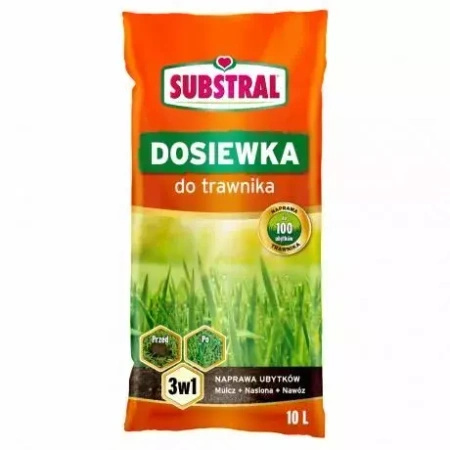 Dosiewka Do Trawnika 3w1 – Mulcz + Nasiona + Nawóz – 10 l Substral