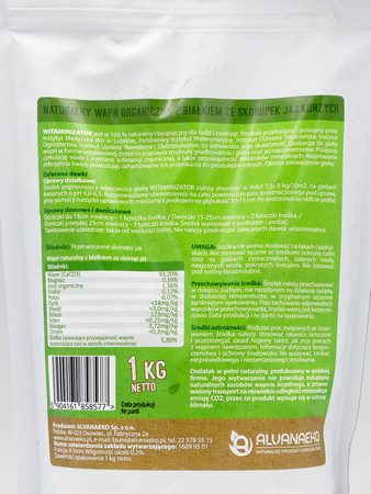 Witaminizator wapniowy – rośliny dyniowate (ogórek, cukinia) – 1 kg AlvanaEko