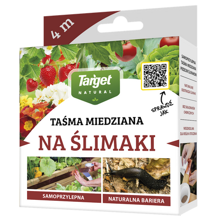 Miedziana Taśma Odstraszająca Ślimaki – 4 m Target
