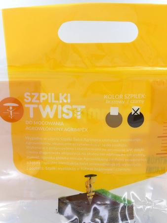 Szpilki Do Mocowania Agrowłókniny – Czarne – 50 szt.