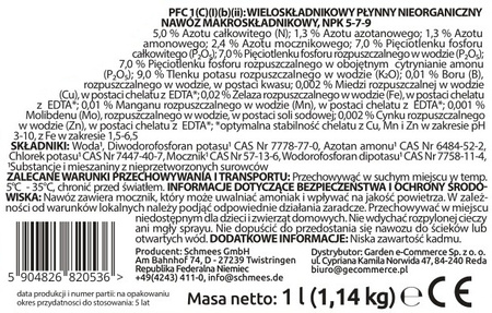 Flower Power płynny nawóz do roślin kwitnących z dużą zawartością potasu – 2 x 1000 ml Vegano