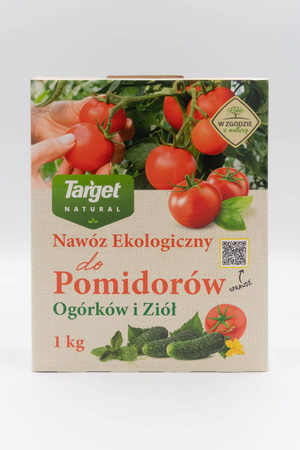 Ekologiczny nawóz do pomidorów, ogórków i ziół (w szklarni i w ogrodzie) – 1 kg Target