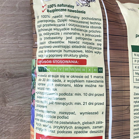 Obornik kurzy granulowany– nawóz do warzyw, owoców, trawników i roślin ozdobnych – 10 l Florovit