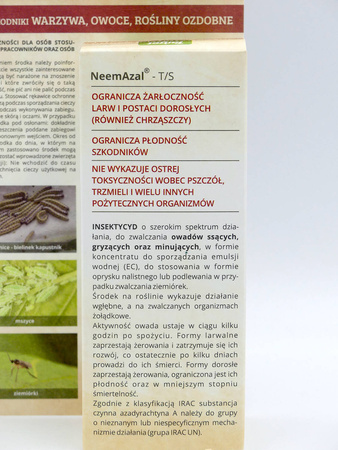 NeemAzal na ziemiórki, mączliki, mszyce, stonkę i gąsienice – 50 ml Target