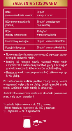 Nawóz do róż w gruncie i w donicach – długo działający – 850 g Compo
