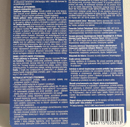 Zwalcza Karaluchy – Strzykawka Trutka – 5 g Protect Home