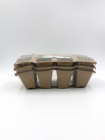 Paletka Doniczek Torfowych 8 komórek – 3 szt.