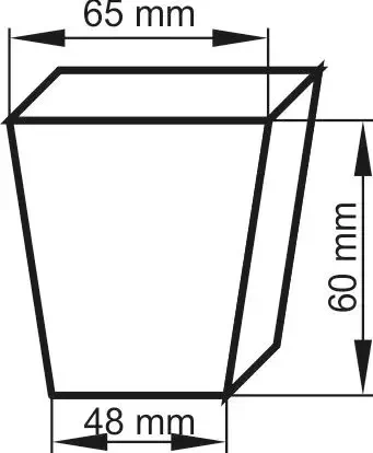 Wielodoniczki Do Rozsady 65x65x60 mm / 28 komórek