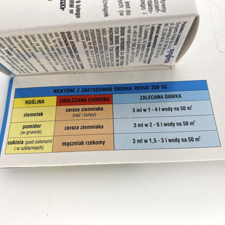 Revus 250 SC – Na Zarazę Ziemniaka – 3 ml Sumin