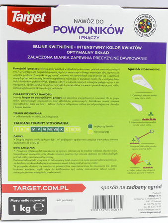 Nawóz do powojników z mikroelementami – wspiera kwitnienie – 1 kg Target