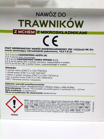 Nawóz do trawnika z mchem (wspiera usuwanie mchu) – 8 kg Target