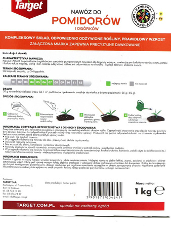 Nawóz do pomidorów i ogórków z mikroelementami – 1 kg Target