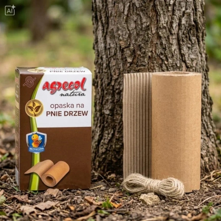 Opaska tekturowa na pnie drzew – chroni przed szkodnikami – Agrecol
