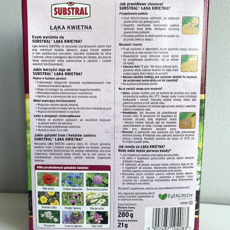 Łąka Kwietna – Kwiaty i Trawy Otoczkowane – 300 g Substral