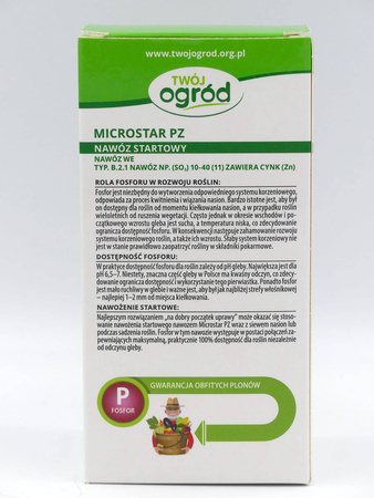 Microstar PZ nawóz startowy – 150 g Twój Ogród