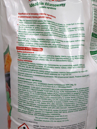 Nawóz uniwersalny granulowany – 10 kg Azofoska