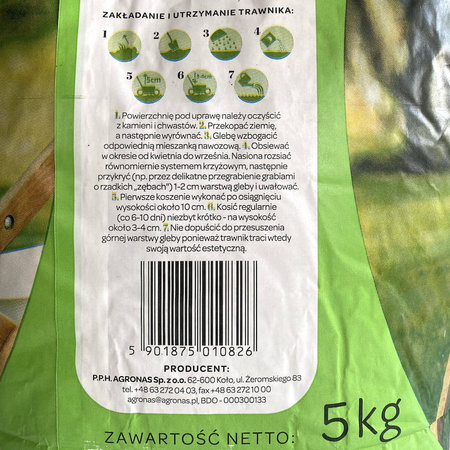 Trawa Uniwersalna – Relaks – 5 kg 4Gardens