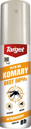 Płyn na komary, kleszcze i meszki – 50% DEET – 80 ml Target