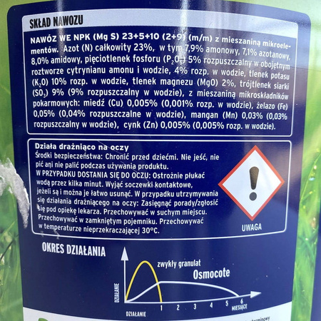 Nawóz do trawników – Osmocote długodziałajacy – 10 kg Substral