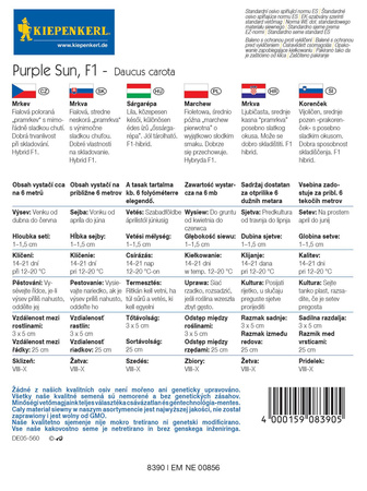 Marchew 'Purple Sun' F1 – Kiepenkerl