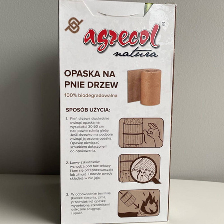 Opaska tekturowa na pnie drzew – chroni przed szkodnikami – Agrecol
