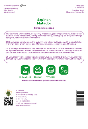 Szpinak Matador 10 g Legutko