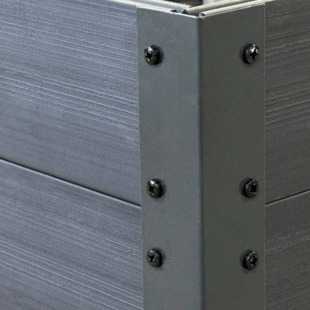 Warzywniak – podwyższana grządka – szary GPPS 150 x 75 x 30 cm Vegano