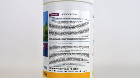 Triochlor – Tabletki Dezynfekujące Wodę Basenową – 1 kg Target (5x200g)