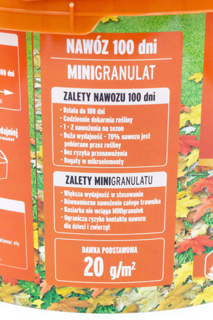 Nawóz jesienny do trawnika – 100 Dni – 5 kg Substral