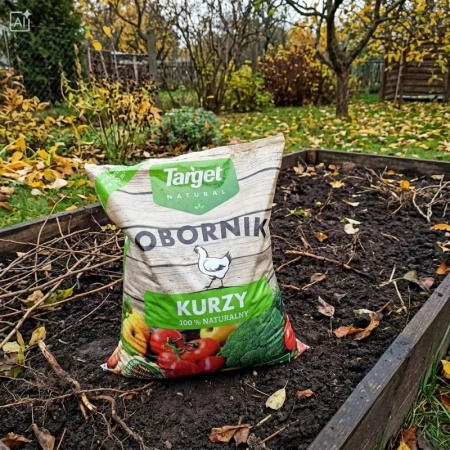 Obornik kurzy granulowany – nawóz do warzyw, owoców, trawników i roślin ozdobnych – 10 l Target