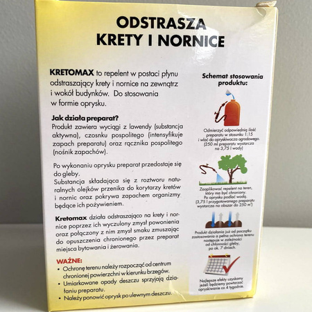 Kretomax – Środek Odstraszający Krety i Nornice – 250 ml Target