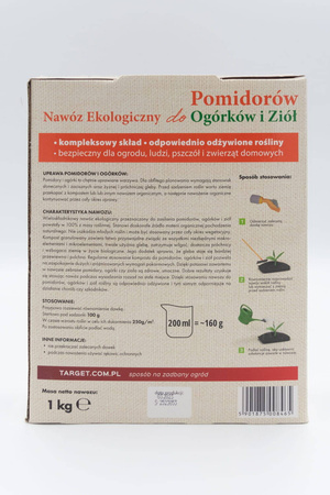 Ekologiczny nawóz do pomidorów, ogórków i ziół (w szklarni i w ogrodzie) – 1 kg Target