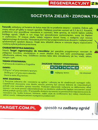 Nawóz do trawnika regeneracyjny – 4 kg Target