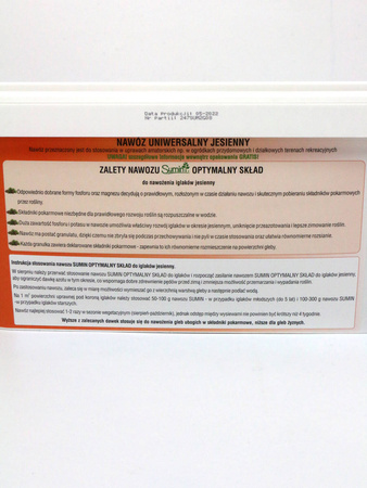 Nawóz Jesienny Do Iglaków – 10 kg Sumin