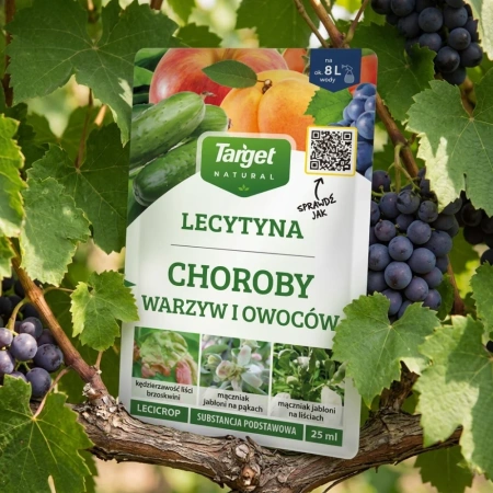 Lecicrop na choroby warzyw i owoców – mączniak prawdziwy, kędzierzawość liści brzoskwini – 25 ml Target