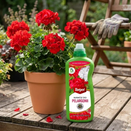 Nawóz do pelargonii i roślin balkonowych wspierający kwitnienie – 1 l Target