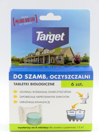 Tabletki Biologiczne Do Szamba i Oczyszczalni – 6 szt. Target