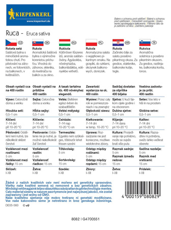 Rukola Rokietta Siewna 'Ruca' – Kiepenkerl