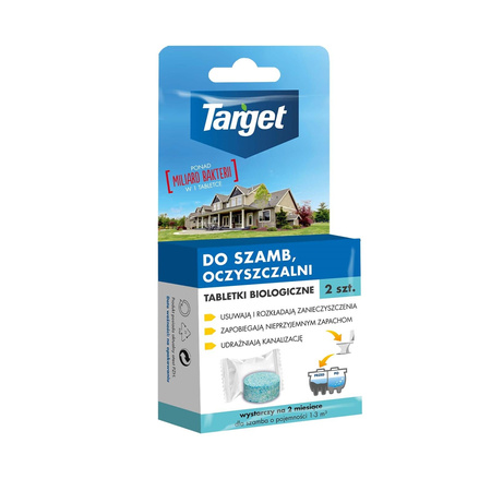 Tabletki Biologiczne Do Szamba i Oczyszczalni – 2 szt. Target