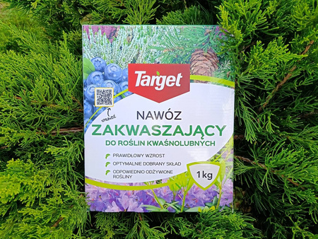 Nawóz zakwaszający do roślin kwaśnolubnych – borówek, iglaków, hortensji, wrzośców, azalii – 1 kg Target
