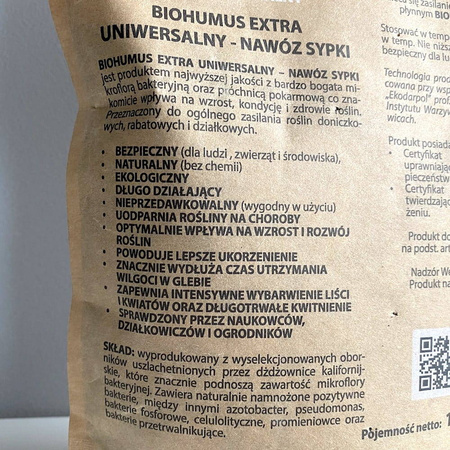 Biohumus Extra nawóz uniwesralny do warzyw i owoców – 1 l Ekodarpol
