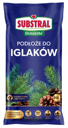 Podłoże Osmocote do iglaków – zawiera torf wysoki i niski, nawóz, komponenty regulujące kwasowość – 20 l Substral