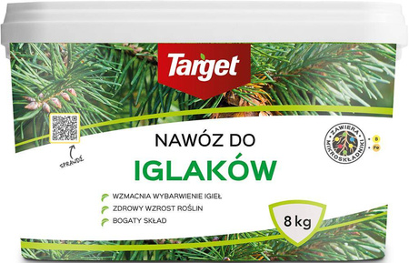 Nawóz do iglaków wzmacniający wybarwienie igieł z magnezem – 8 kg Target