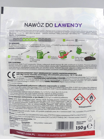 Nawóz do lawendy w proszku (rozpuszczalny) – wspiera kwitnienie – 150 g Target
