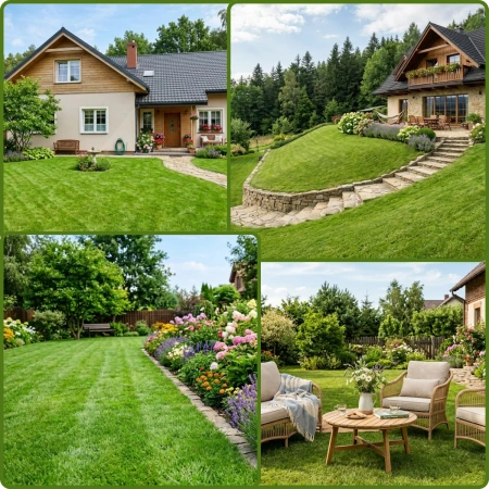 GreenGrass trawa na macie (rolka) z nawozem i hydrożelem 0,5 x 8 m (4 m²) Vegano