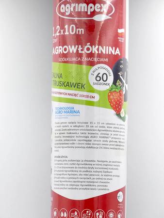 Agrowłóknina Z Nacięciami Do Truskawek – 1,2x10 m Agrimpex