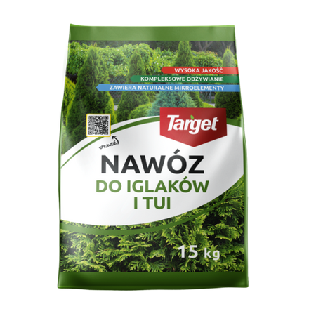 Nawóz do iglaków i tui z mikroelementami – zapobiega brązowieniu igieł – 15 kg Target