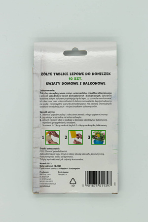Żółte Tablice Lepowe Na Szkodniki Roślin Domowych – 10 szt. Target