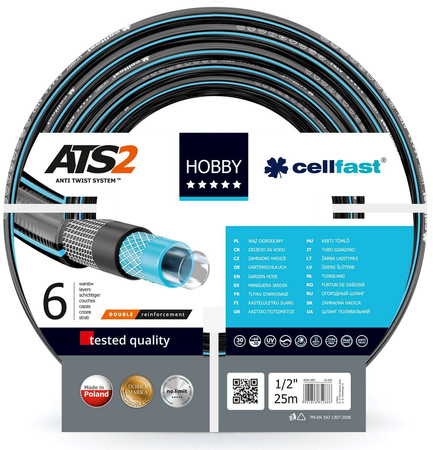 Zestaw HOBBY – Wąż 20 m + Zraszacz + Przyłącza – 16-209 Cellfast