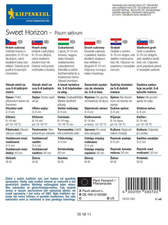 Groch Cukrowy 'Sweet Horizon' – Odporny Na Choroby – Kiepenkerl